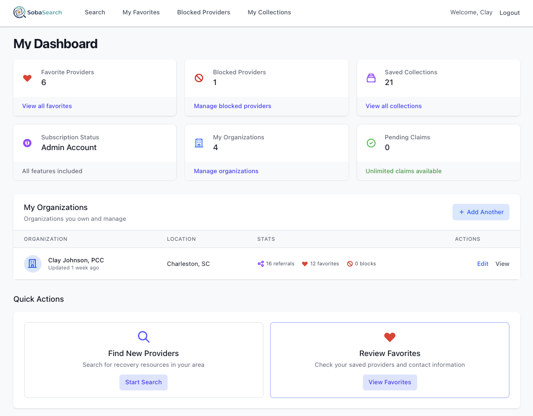 Member Dashboard